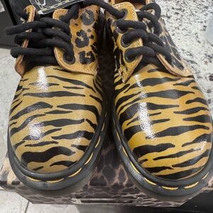 Dr. Martens Leopard and Tiger Print Flats